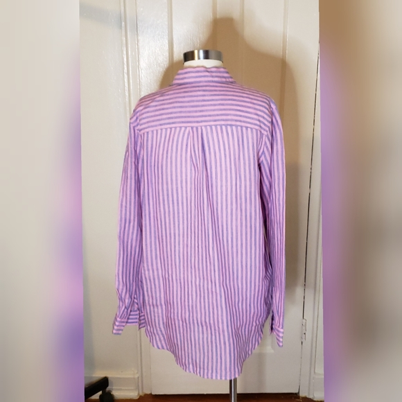 GAP Boyfriend Fit Pink/Blue Button Down Sh… - Picture 4 of 6
